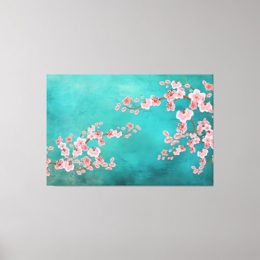Toile Watercolor Cherry Blossoms (Recto)