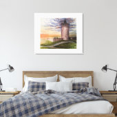Toile Watercolor Irish Castle in Doolin County Clare (Insitu(Chambre))