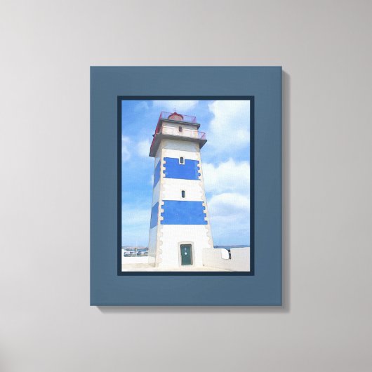 Toile Watercolor lighthouse (Recto)