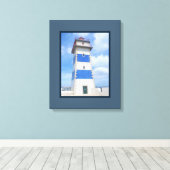 Toile Watercolor lighthouse (Insitu (Plancher de Bois))