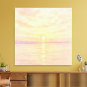 Toile Watercolor Style Sunset Over Sea Art (Insitu(Salon))