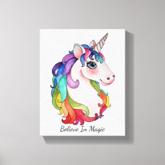 Toile Watercolor Unicorn (Recto)