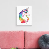 Toile Watercolor Unicorn (Insitu(Salon))
