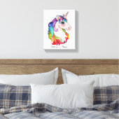 Toile Watercolor Unicorn (Insitu(Chambre))
