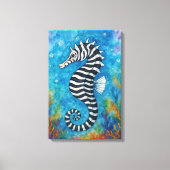 Toile Watercolor Zebra Seahorse (Recto)