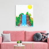 Toile Waterfall Wall Art (Insitu(Salon))