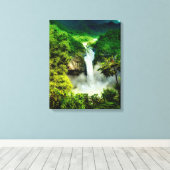 Toile Waterfalls | San Rafael Falls, Ecuador (Insitu (Plancher de Bois))