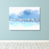 Toile "Waterfront" 24" x 18" Art moderne abstrait (Insitu (Plancher de Bois))