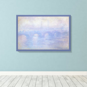 Toile Waterloo Bridge, effet de brouillard par Claude Mo