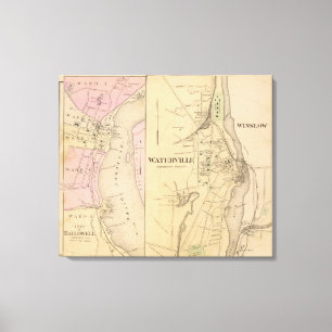 Toile Waterville, le comté de Kennebec