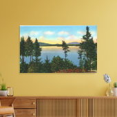 Toile Wawbeek Club Vue sur le lac Upper Saranac (Insitu(Salon))