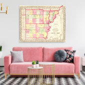 Toile Wayne, Edwards, Wabash, Hamilton, Comtés blancs (Insitu(Salon))