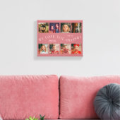 Toile We Love You Grandma | 8 Photo Grid Pink (Insitu(Salon))
