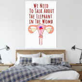 Toile We Need to Talk About The Elephant In The Womb (Insitu(Chambre))