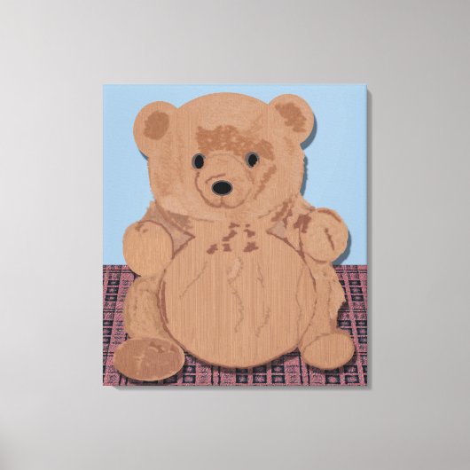 Toile WE T Bear Wrapped Canvas (Recto)