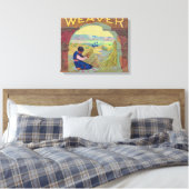 Toile Weaver Orange LabelPiru, CA (Insitu(Chambre))