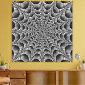 Toile Web en noir et blanc (Insitu(Salon))