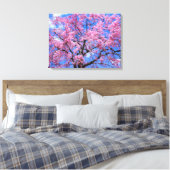 Toile Weeping Cherry: Yaebenishidare [Canvas Print] (Insitu(Chambre))