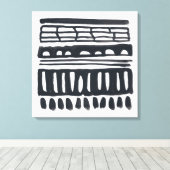 Toile Weft I | Aquarelle noire moderne (Insitu (Plancher de Bois))