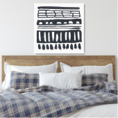 Toile Weft I | Aquarelle noire moderne (Insitu(Chambre))