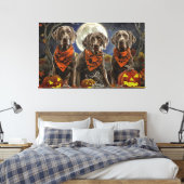 Toile Weimaraner Halloween Épouvantable (Insitu(Chambre))