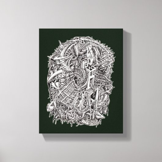 Toile Weirdhead par Brian Benson (Recto)