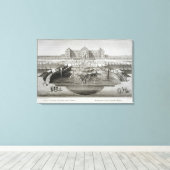 Toile Weissenstein, vue sur le château depuis le Bar (Insitu (Plancher de Bois))