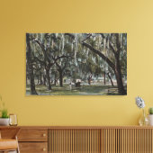 Toile Welaka, FL - Vue sur Welaka Park & Mossy Trees (Insitu(Salon))
