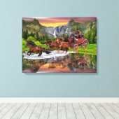 TOILE WELLES FARGO STAGECOACH (Insitu (Plancher de Bois))