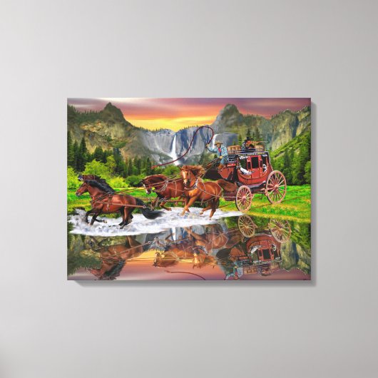 TOILE WELLES FARGO STAGECOACH (Recto)