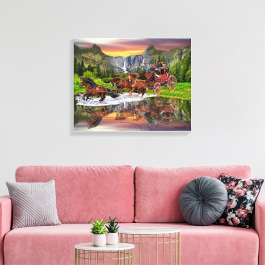 TOILE WELLES FARGO STAGECOACH (Insitu(Salon))