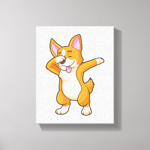 Toile Welsh Corgi à Dance Dab Hip hop