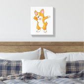 Toile Welsh Corgi à Dance Dab Hip hop (Insitu(Chambre))