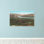 Toile Wenatchee, WAView de Valley & Columbia River (Insitu (Plancher de Bois))