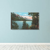 Toile Wenatchee, WAView du lac Wenatchee (Insitu (Plancher de Bois))