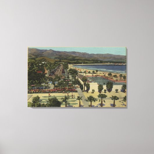 Toile West Cabrillo Blvd & Piscine Municipale (Recto)