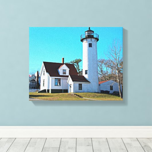 Toile West Chop Lighthouse Marthas Vineyard Canvas Impri (Insitu (Plancher de Bois))