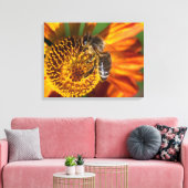Toile Western Honey Bee Macro photo (Insitu(Salon))