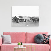 Toile Western Ranch House dans le Dakota du Sud Photo (Insitu(Salon))