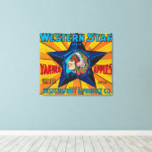 Toile Western Star Apple Étiquette - Yakima, WA (Insitu (Plancher de Bois))