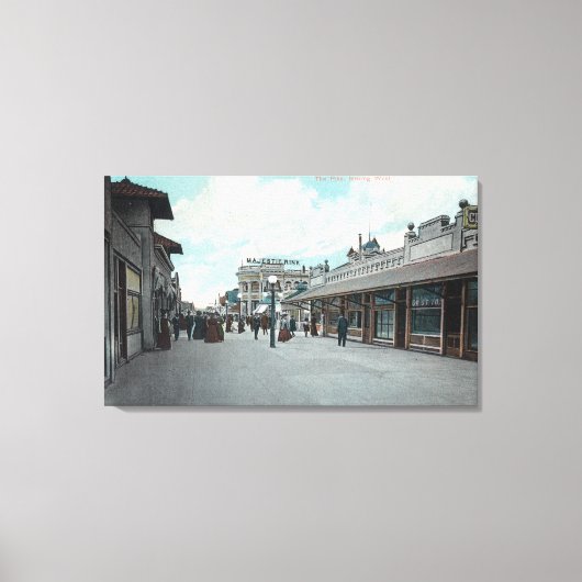 Toile Western View from the PikeLong Beach, CA (Recto)