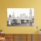 Toile Westminster Bridge London UK. 30/10/2006 (Insitu(Salon))