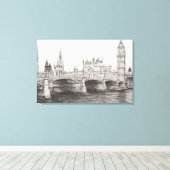 Toile Westminster Bridge London UK. 30/10/2006 (Insitu (Plancher de Bois))