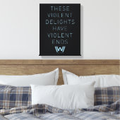Toile Westworld | Citation de typographie "Plaisirs viol (Insitu(Chambre))