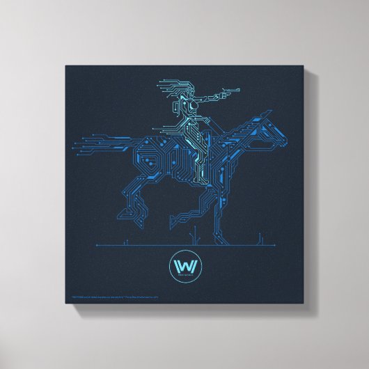 Toile Westworld | Dolores Riding Horse Circuit Graphique (Recto)