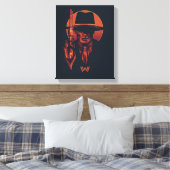 Toile Westworld | Homme en noir avec révolver (Insitu(Chambre))