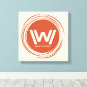 Toile Westworld | Logo Sun stylisé (Insitu (Plancher de Bois))