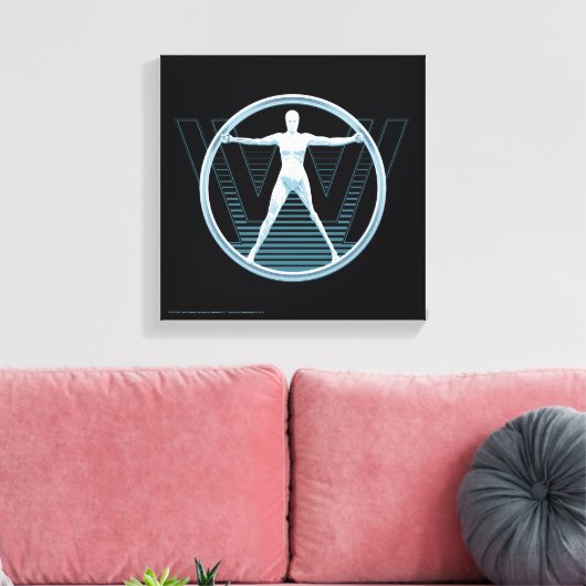 Toile Westworld | Logo Vitruvian Android (Insitu(Salon))