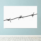 Toile Wet Barbed Wire. Teardrops De Guerre (Insitu (Plancher de Bois))
