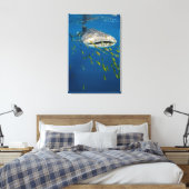 Toile Whale Shark with fish, Indonésie (Insitu(Chambre))